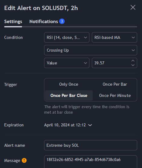 extreme buy solana on rsi ema threshhold tradingview alert
configuration