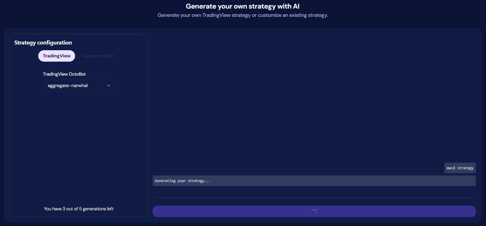 octobot ai strategy generator creating a macd
strategy