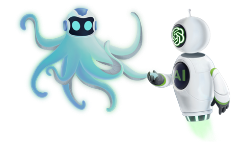 octobot collaborating with chatgpt
light