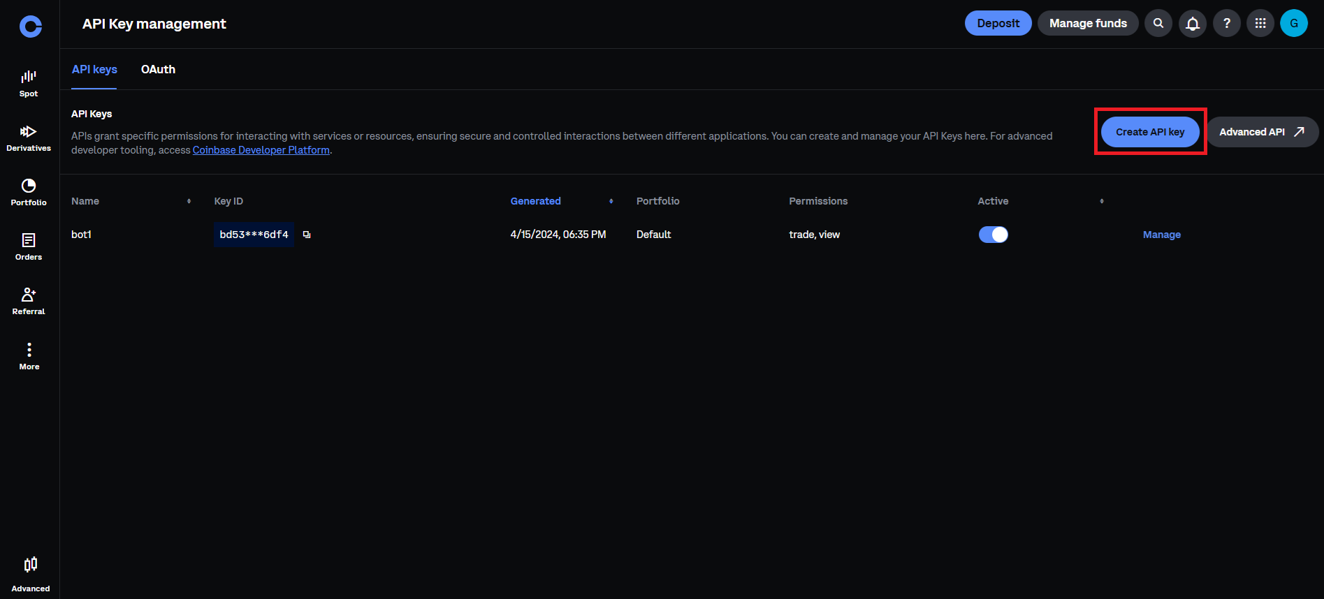 apis liste creer nouvelle api