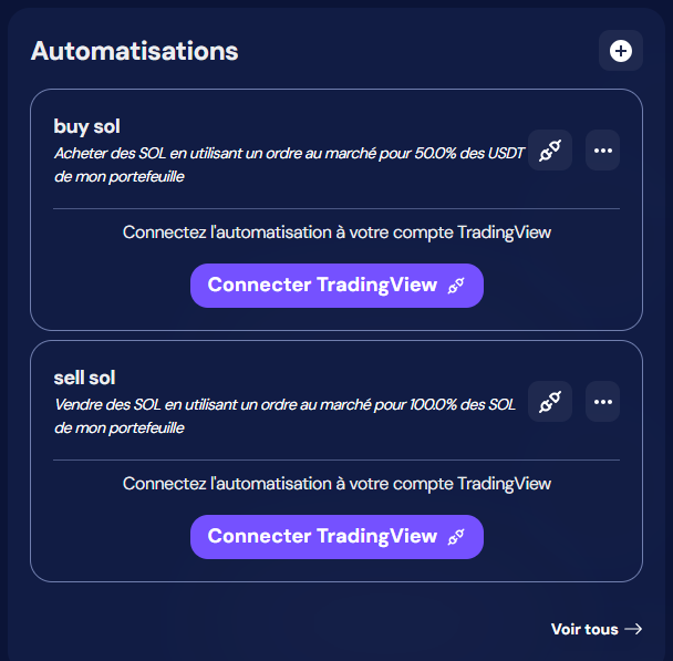 automatisations octobot de la strategie RSI de bull
market