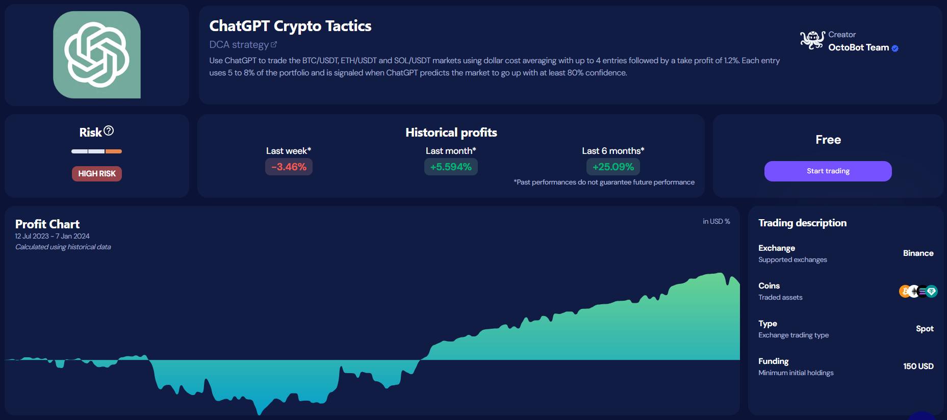 strategies OctoBot cloud