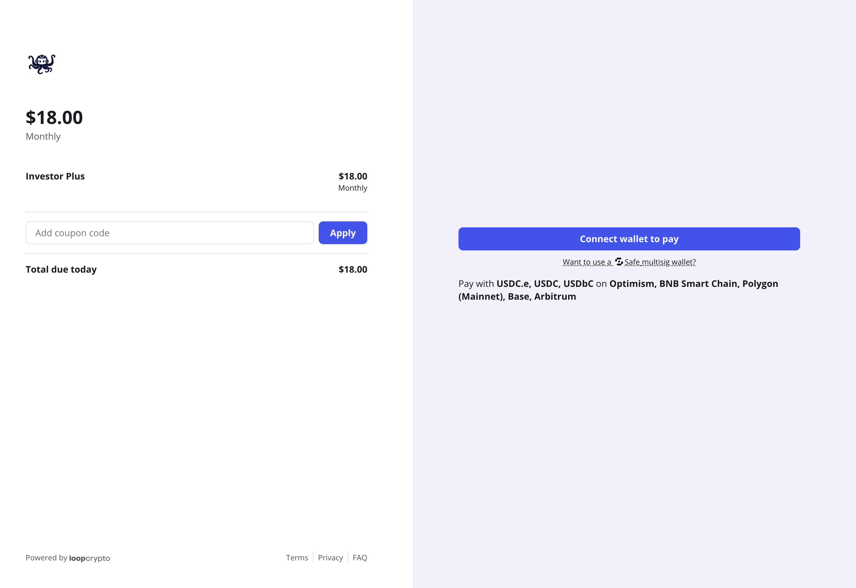 connectez votre wallet crypto
