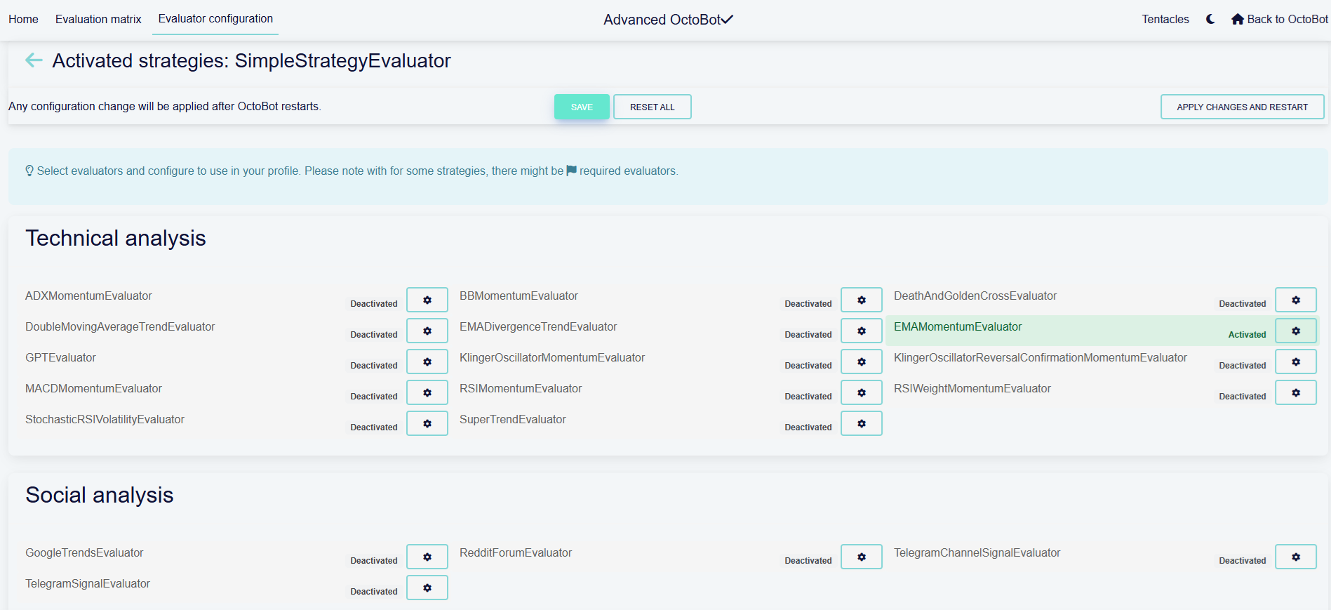 custom profile evaluator selector