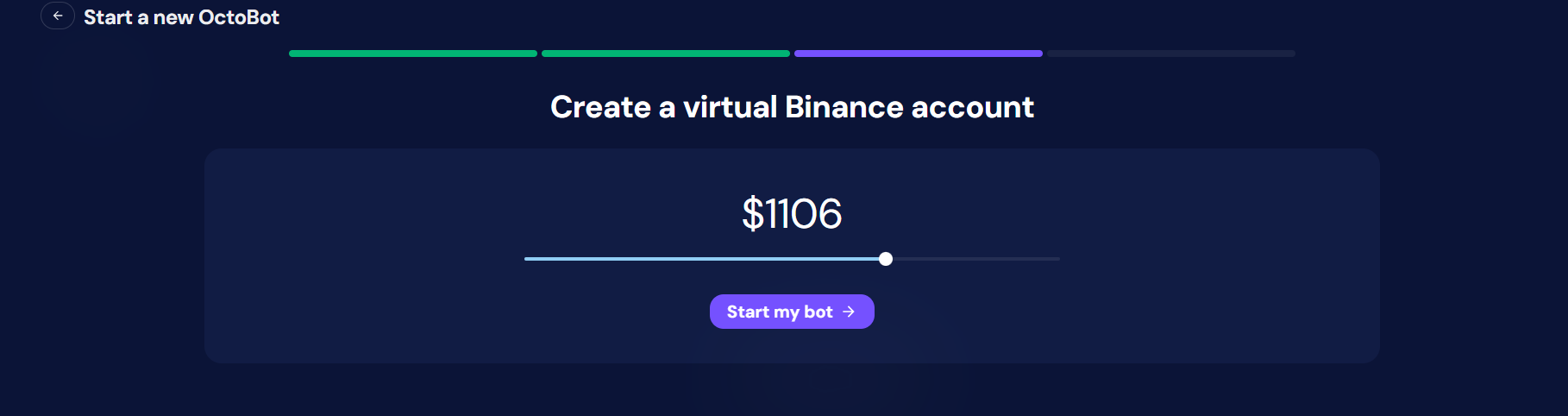 paper trading virtual portfolio configuration