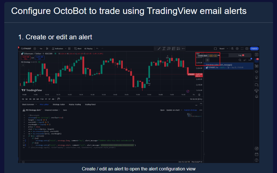octobot open source add tradingview alert illustration